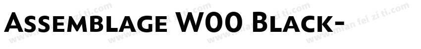 Assemblage W00 Black字体转换